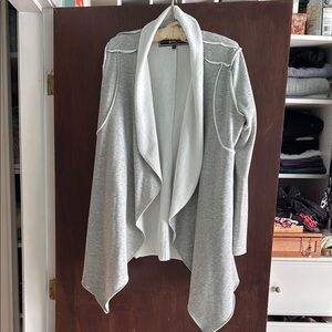 blanc noir Gray Cardigan